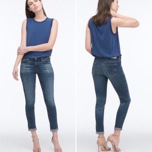 AG The Stilt Roll Up Cigarette Crop Cuff Jeans 28R